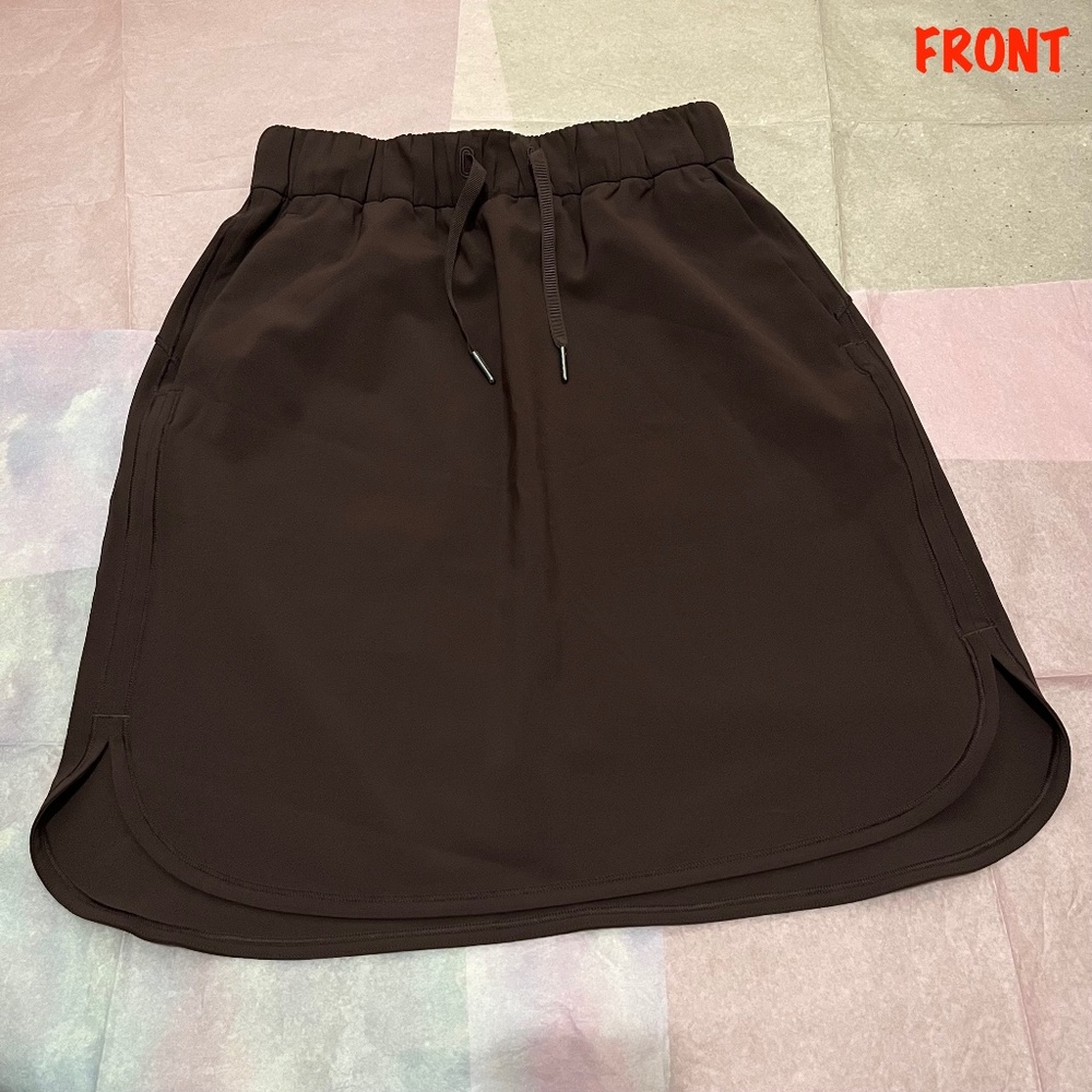 Lululemon On the Fly Brown Skirt